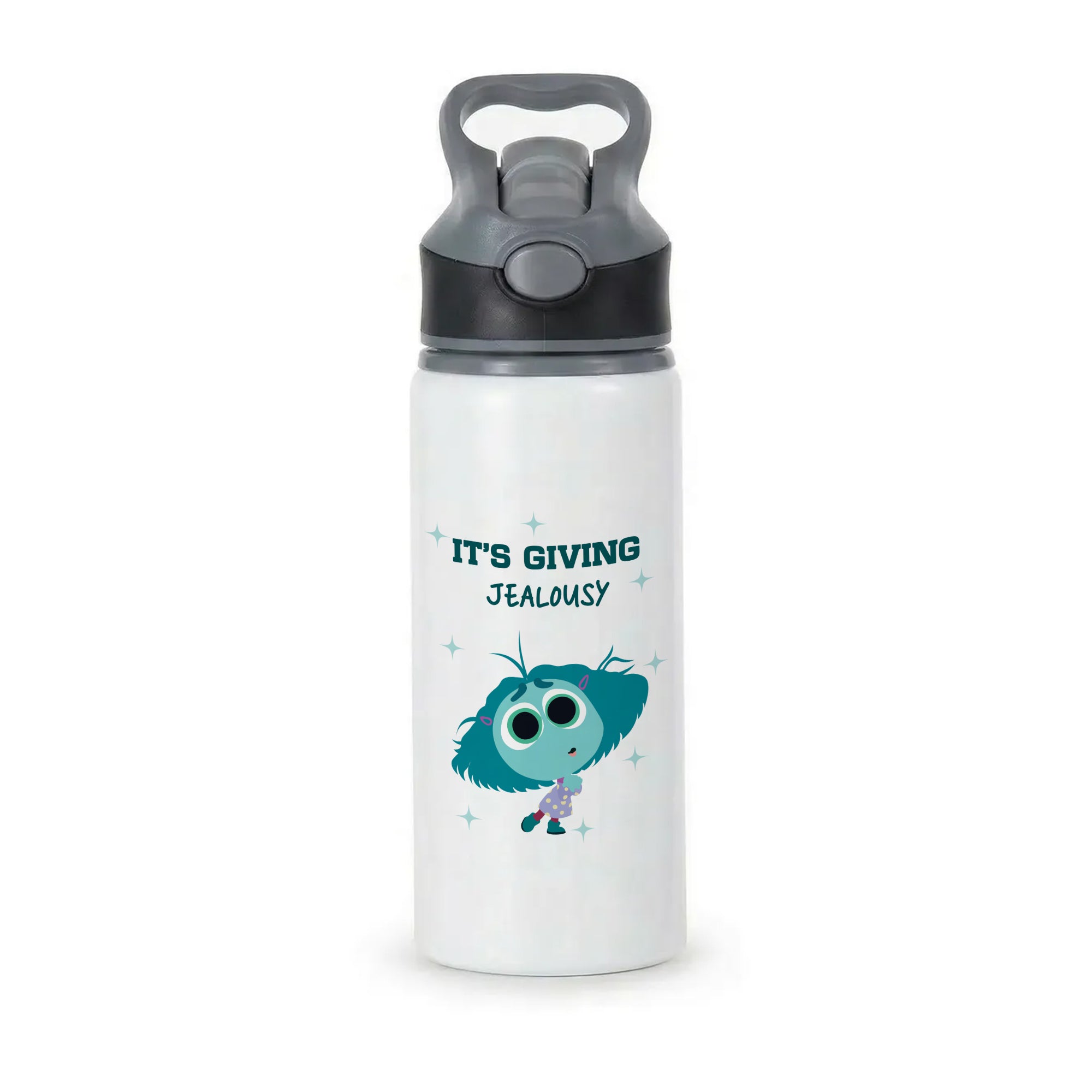 It's Giving Jelousy - Inside Out Active Water Bottle - Black