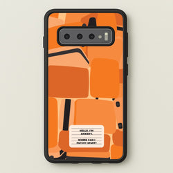 Hello I'm Anxiety - Inside Out  - Disney Phone Case for Galaxy S10