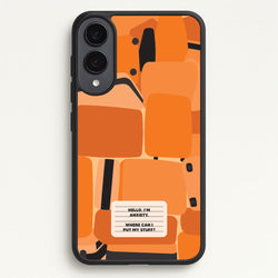 Hello I'm Anxiety - Inside Out  - Disney Phone Case for Galaxy S25 Edge