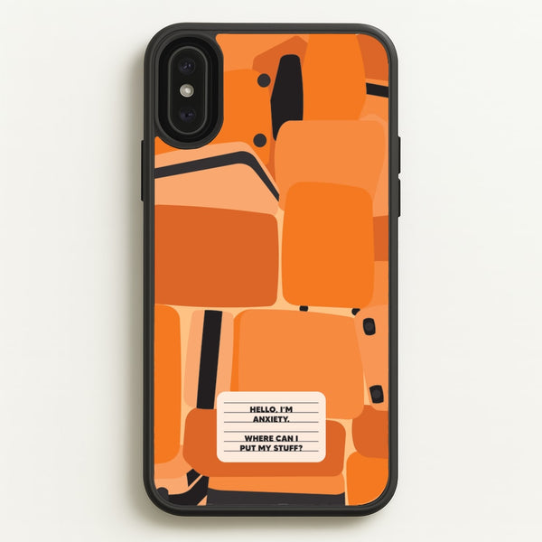 Hello I'm Anxiety - Inside Out  - Disney Phone Case for iPhone XS Max