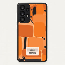 Hello I'm Anxiety - Inside Out  - Disney Phone Case for Galaxy A33