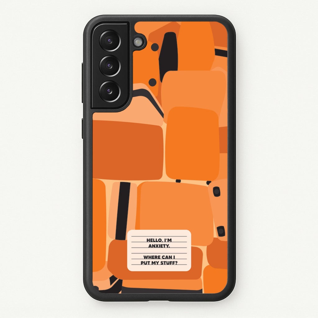 Hello I'm Anxiety - Inside Out  - Disney Phone Case for Galaxy S22