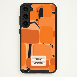 Hello I'm Anxiety - Inside Out  - Disney Phone Case for Galaxy S23 Plus