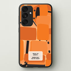 Hello I'm Anxiety - Inside Out  - Disney Phone Case for Galaxy A55