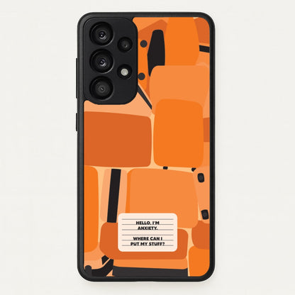 Hello I'm Anxiety - Inside Out  - Disney Phone Case for Galaxy A53