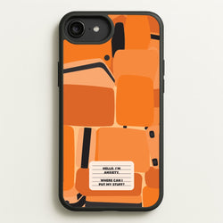 Hello I'm Anxiety - Inside Out  - Disney Phone Case for iPhone 6 Plus / 7 Plus / 8 Plus