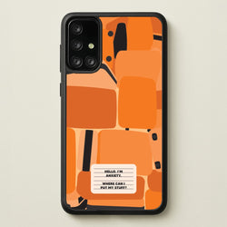 Hello I'm Anxiety - Inside Out  - Disney Phone Case for Galaxy A71