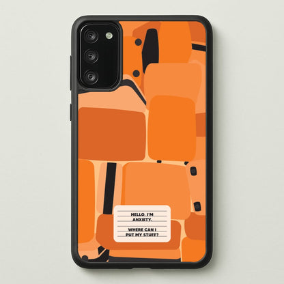 Hello I'm Anxiety - Inside Out  - Disney Phone Case for Galaxy S20FE