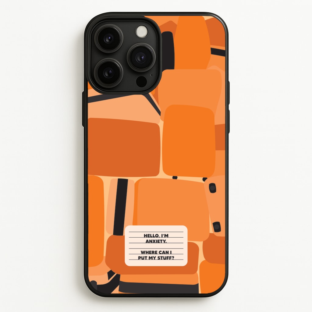 Hello I'm Anxiety - Inside Out  - Disney Phone Case for iPhone 13 Pro Max