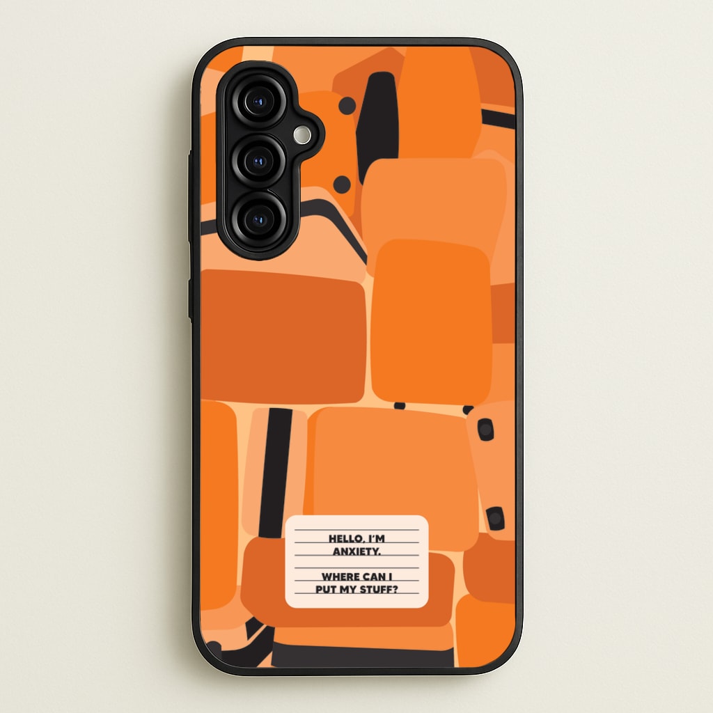 Hello I'm Anxiety - Inside Out  - Disney Phone Case for Galaxy A54