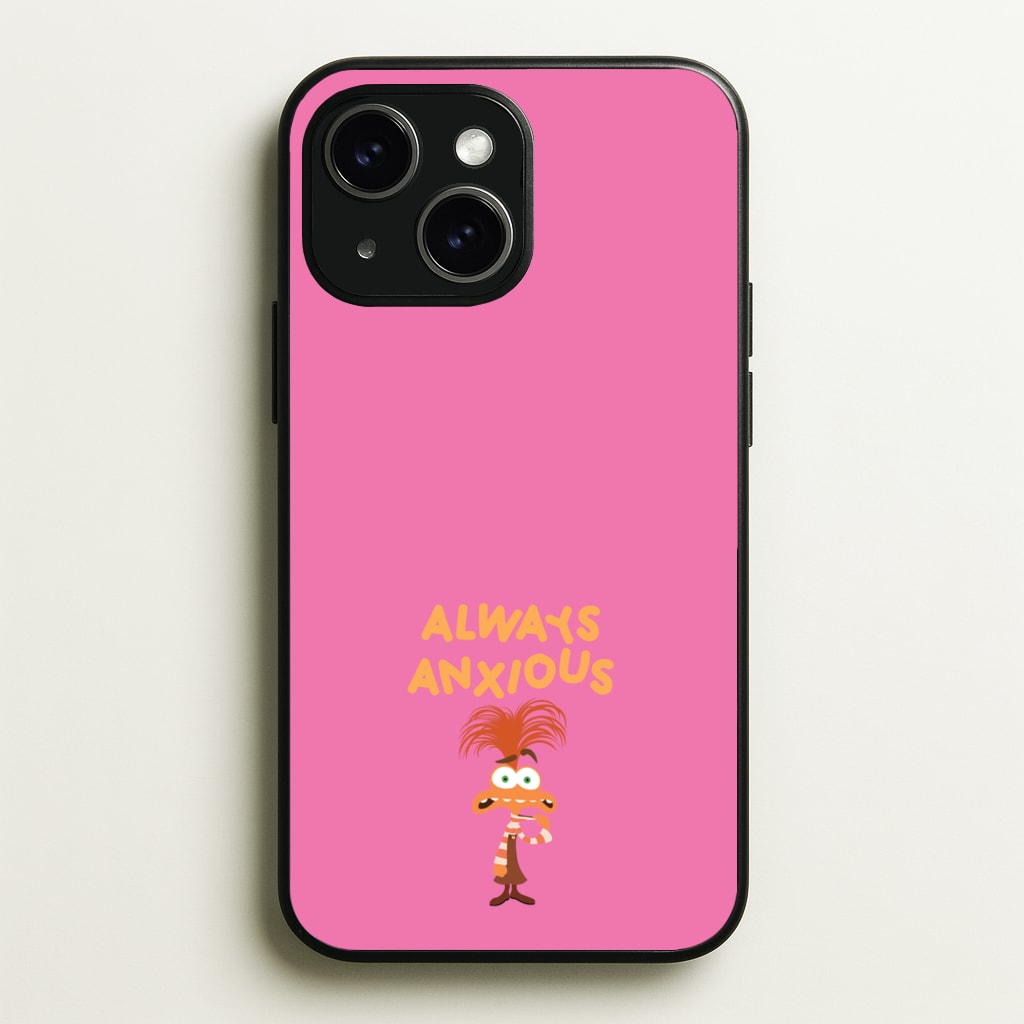 Always Anxious - Inside Out  - Disney Phone Case for iPhone 15
