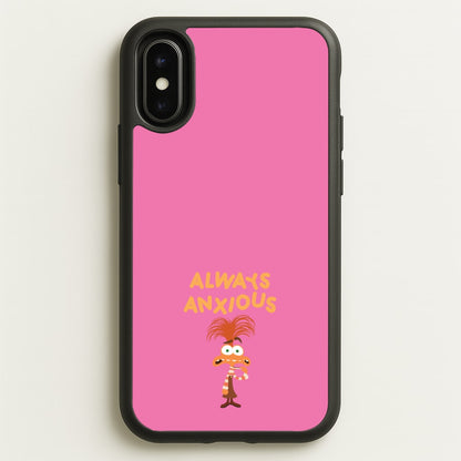 Always Anxious - Inside Out  - Disney Phone Case for iPhone X / XS