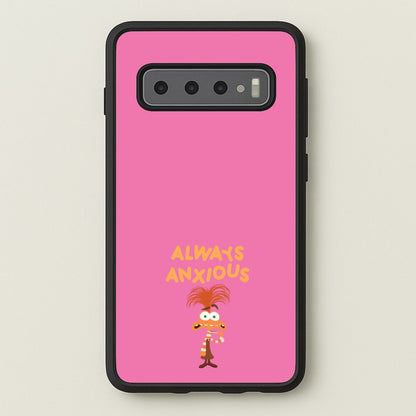 Always Anxious - Inside Out  - Disney Phone Case for Galaxy S10 Plus