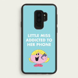Little Miss Addicted To Her Phone - Aesthetic Quote  - Aesthetic Quote Phone Case for Galaxy S9 Plus