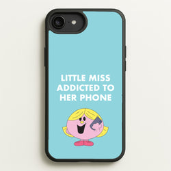 Little Miss Addicted To Her Phone - Aesthetic Quote  - Aesthetic Quote Phone Case for iPhone 6 Plus / 7 Plus / 8 Plus