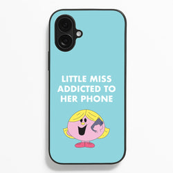 Little Miss Addicted To Her Phone - Aesthetic Quote Phone Case