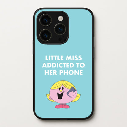 Little Miss Addicted To Her Phone - Aesthetic Quote  - Aesthetic Quote Phone Case for iPhone 15 Pro