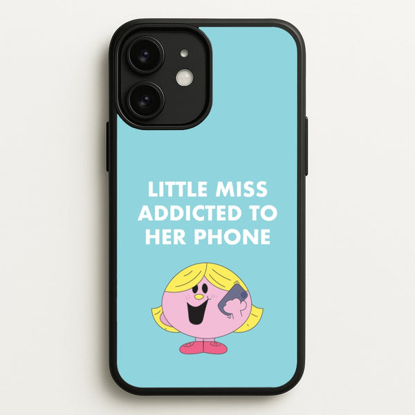 Little Miss Addicted To Her Phone - Aesthetic Quote  - Aesthetic Quote Phone Case for iPhone 11