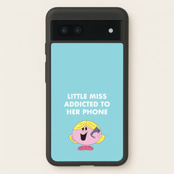Little Miss Addicted To Her Phone - Aesthetic Quote  - Aesthetic Quote Phone Case for Google Pixel 6a