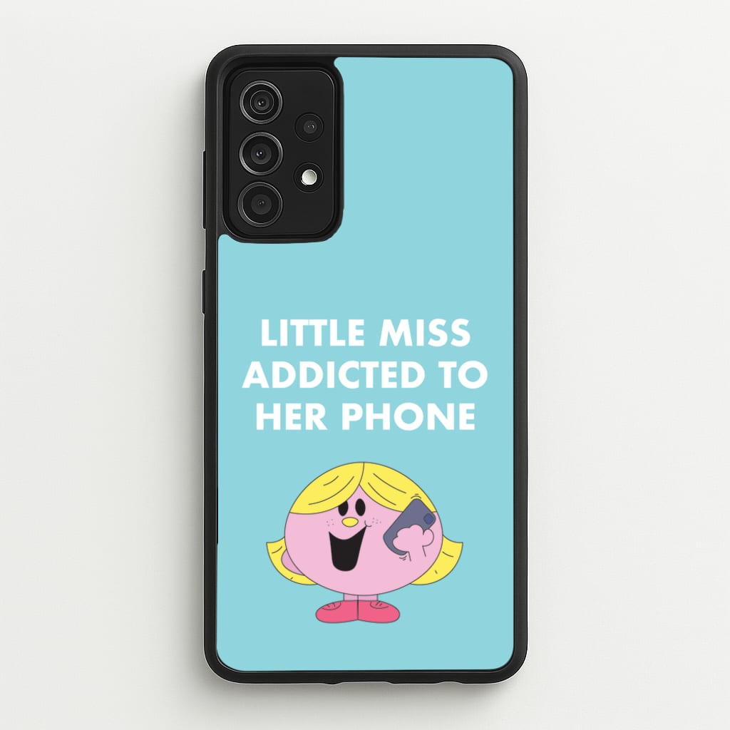 Little Miss Addicted To Her Phone - Aesthetic Quote  - Aesthetic Quote Phone Case for Galaxy A52 / A52s