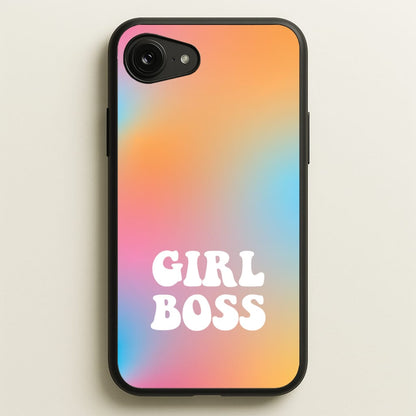 Girl Boss - Aesthetic Quote  - Aesthetic Quote Phone Case for iPhone 16e
