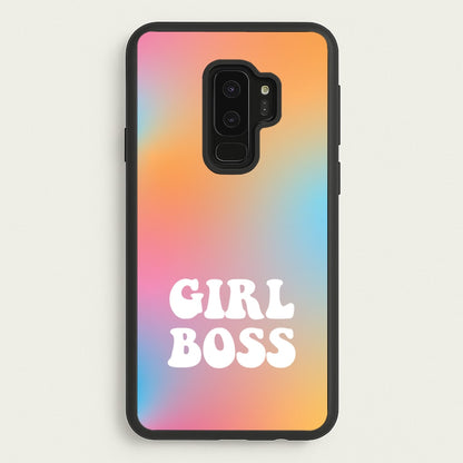 Girl Boss - Aesthetic Quote  - Aesthetic Quote Phone Case for Galaxy S9 Plus