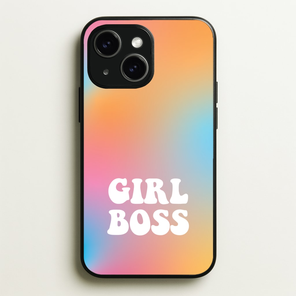 Girl Boss - Aesthetic Quote  - Aesthetic Quote Phone Case for iPhone 14