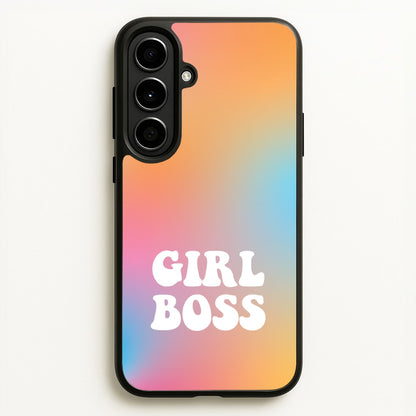 Girl Boss - Aesthetic Quote  - Aesthetic Quote Phone Case for Galaxy A56