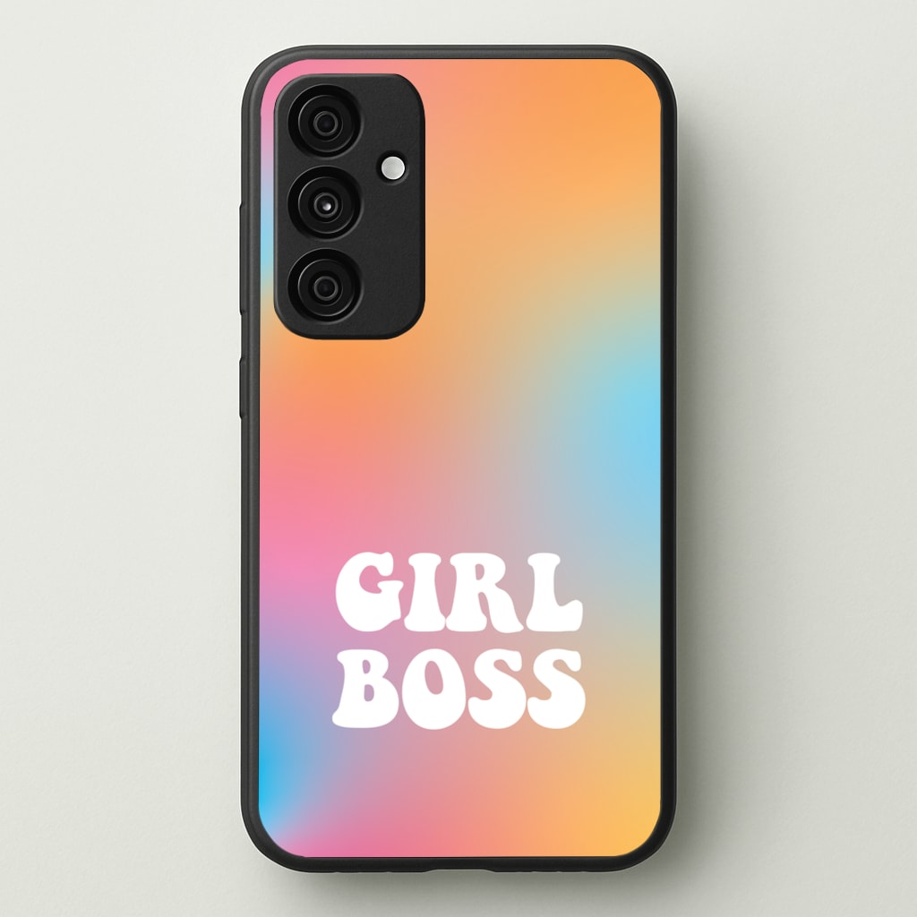 Girl Boss - Aesthetic Quote  - Aesthetic Quote Phone Case for Galaxy A35