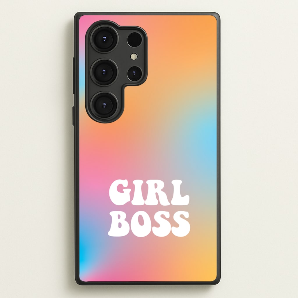 Girl Boss - Aesthetic Quote  - Aesthetic Quote Phone Case for Galaxy S25 Ultra