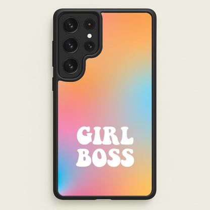 Girl Boss - Aesthetic Quote  - Aesthetic Quote Phone Case for Galaxy S22 Ultra