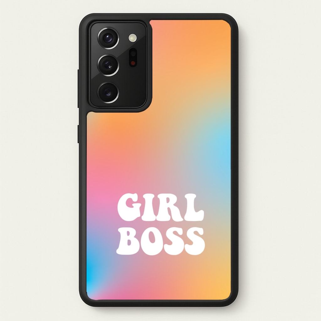 Girl Boss - Aesthetic Quote  - Aesthetic Quote Phone Case for Galaxy Note 20 Ultra