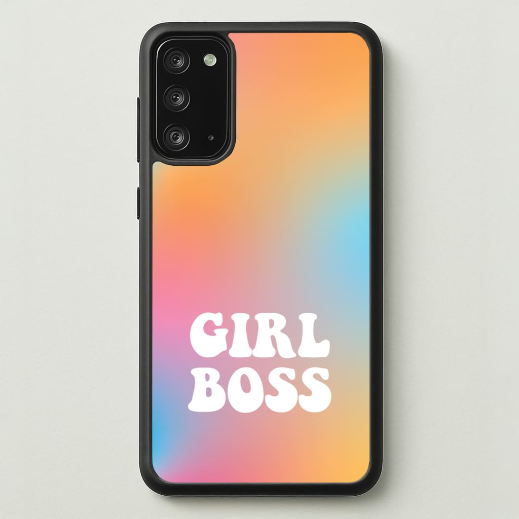 Girl Boss - Aesthetic Quote  - Aesthetic Quote Phone Case for Galaxy Note 20