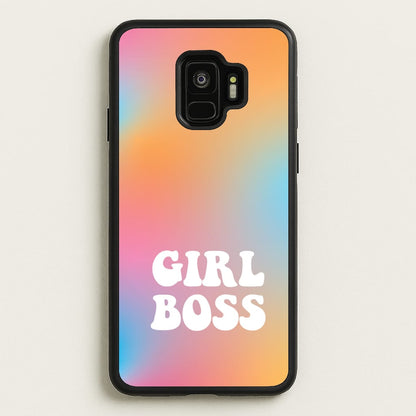 Girl Boss - Aesthetic Quote  - Aesthetic Quote Phone Case for Galaxy S9