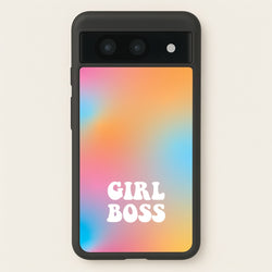 Girl Boss - Aesthetic Quote  - Aesthetic Quote Phone Case for Google Pixel 8a