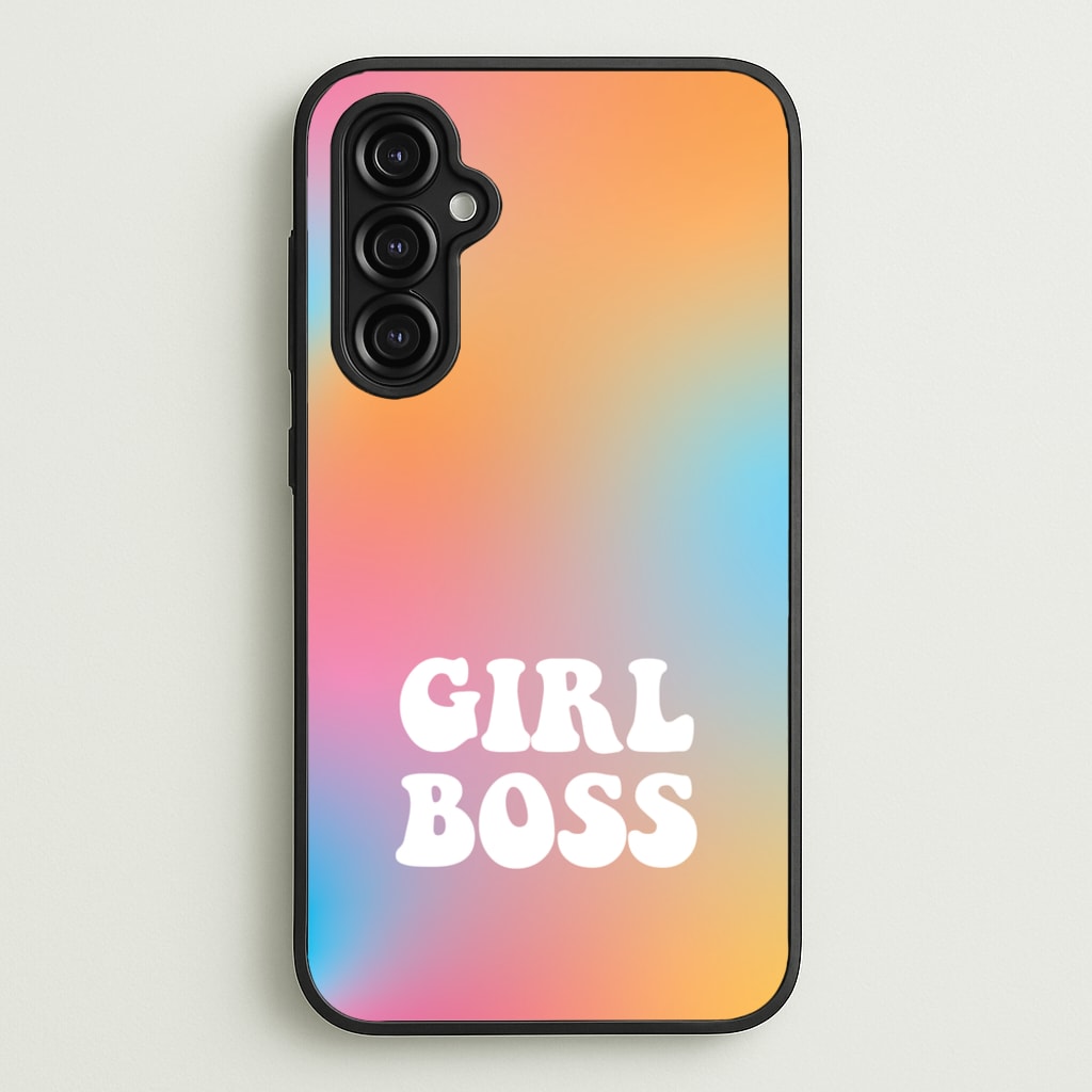 Girl Boss - Aesthetic Quote  - Aesthetic Quote Phone Case for Galaxy A14