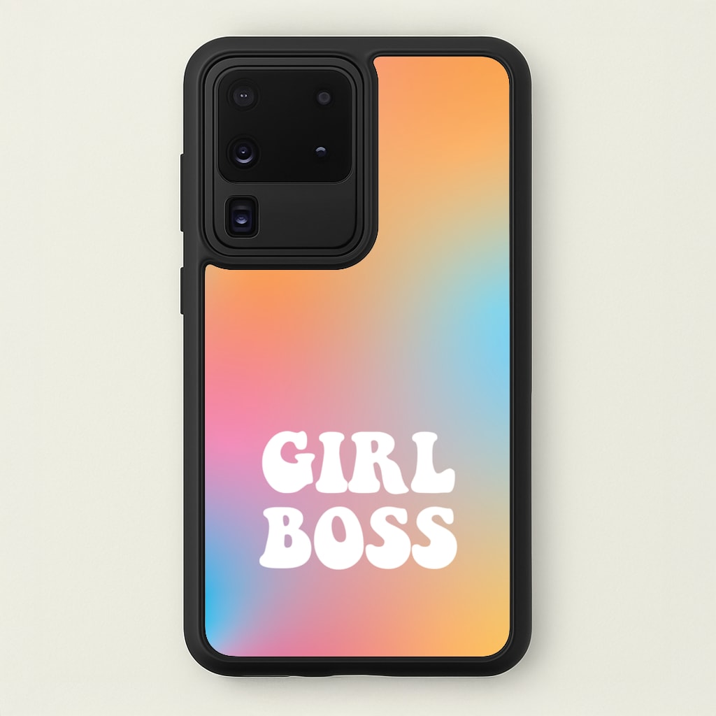 Girl Boss - Aesthetic Quote  - Aesthetic Quote Phone Case for Galaxy S20 Ultra