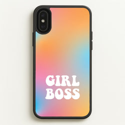 Girl Boss - Aesthetic Quote  - Aesthetic Quote Phone Case for iPhone XS Max