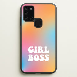 Girl Boss - Aesthetic Quote  - Aesthetic Quote Phone Case for Galaxy A21s