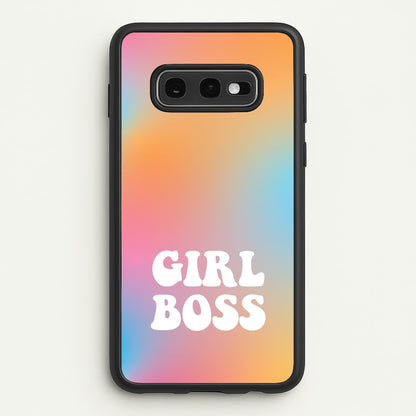 Girl Boss - Aesthetic Quote  - Aesthetic Quote Phone Case for Galaxy S10e
