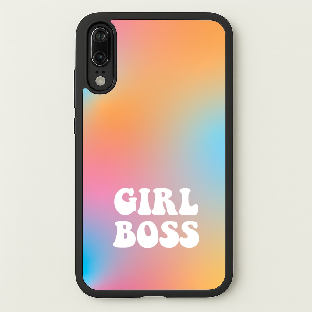 Girl Boss - Aesthetic Quote  - Aesthetic Quote Phone Case for Huawei P20