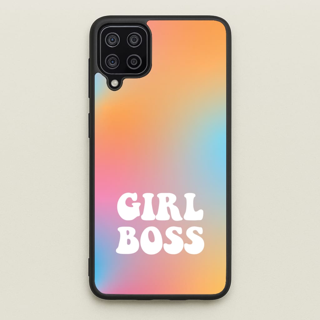 Girl Boss - Aesthetic Quote  - Aesthetic Quote Phone Case for Galaxy A12