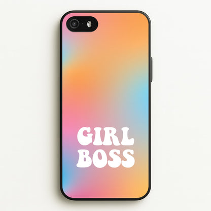 Girl Boss - Aesthetic Quote  - Aesthetic Quote Phone Case for iPhone 5 / 5s / SE 2016