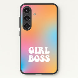 Girl Boss - Aesthetic Quote  - Aesthetic Quote Phone Case for Galaxy S24