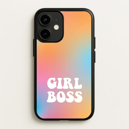 Girl Boss - Aesthetic Quote  - Aesthetic Quote Phone Case for iPhone 12 Mini