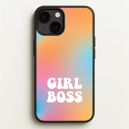 Girl Boss - Aesthetic Quote  - Aesthetic Quote Phone Case for iPhone 13