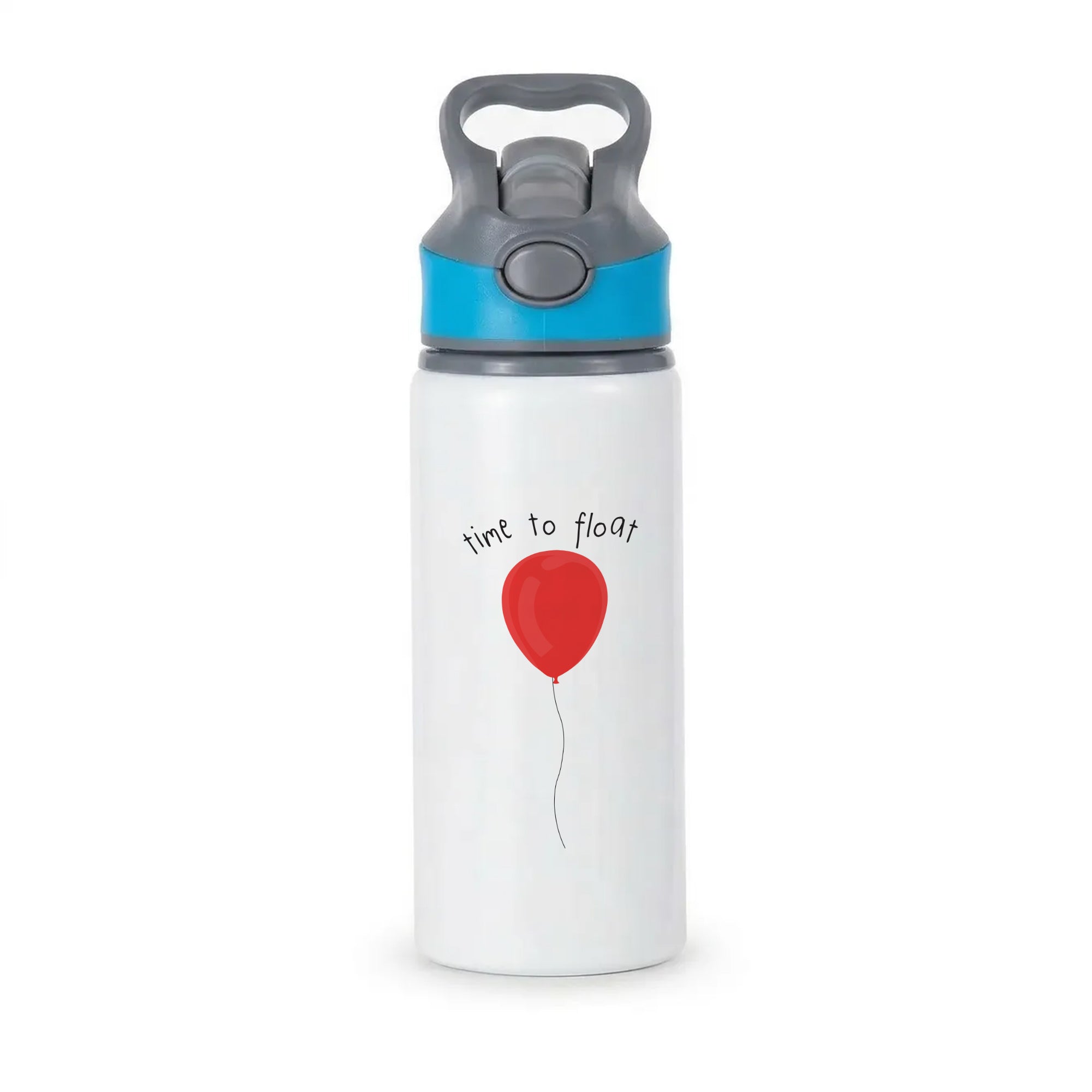 Time To Float - Clown Active Water Bottle - Blue