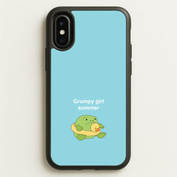 Grumpy Girl Summer - Plushy  - Plushy Phone Case for iPhone X / XS