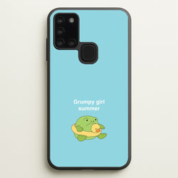 Grumpy Girl Summer - Plushy  - Plushy Phone Case for Galaxy A21s