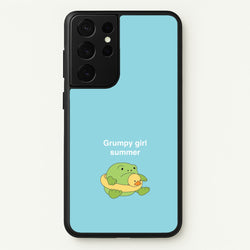 Grumpy Girl Summer - Plushy  - Plushy Phone Case for Galaxy S21 Ultra